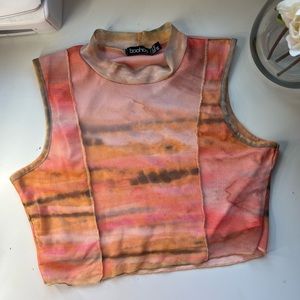 Mesh cropped top